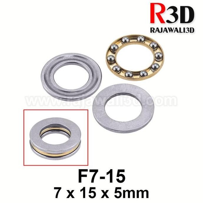 Up Ball Bearing F7-15 7X15X5 Thrust Plane