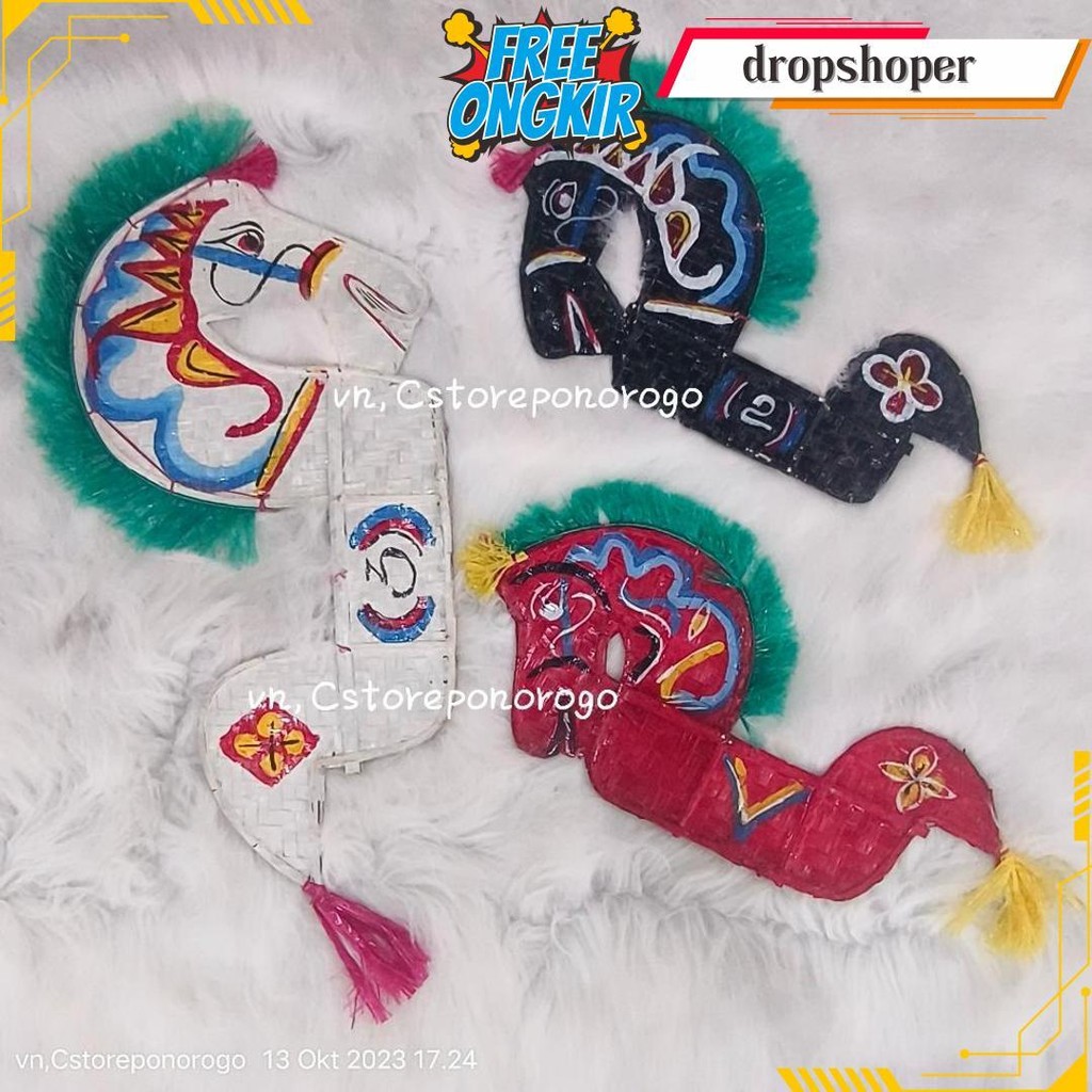 โถเด็กไม่มีแส้ / Jaranan / Lumping Horse / Pegan Horse / Barongan / Ganongan / Whip / Whip / Mask พร