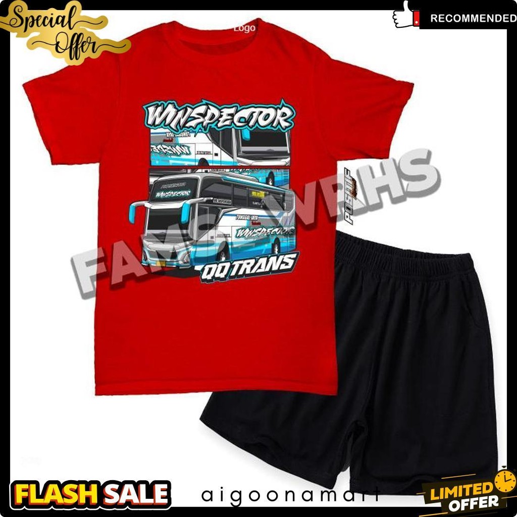 แฟมส์ Wrhs | เสื้อยืดสูทเด็ก Basuri Winspector Bus สูงสุด 70%