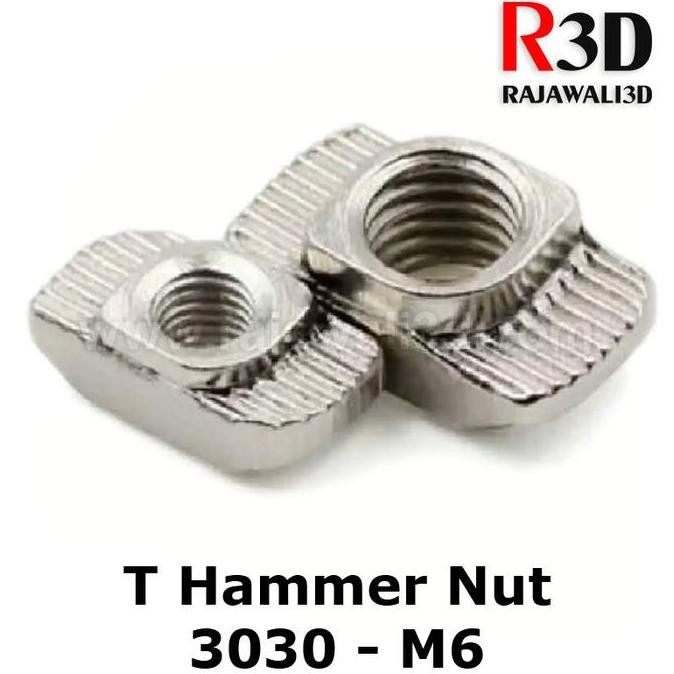 Up T Nut M6 Tee Nut T Hammer Nut 30-M6 Drop In Aluminium Profile 3030