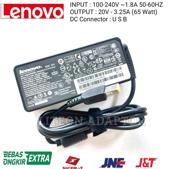 - Lenov0 Thinkpad T450s T460s T470 T470s 20V-3.25A 65W อะแดปเตอร์ชาร์จ