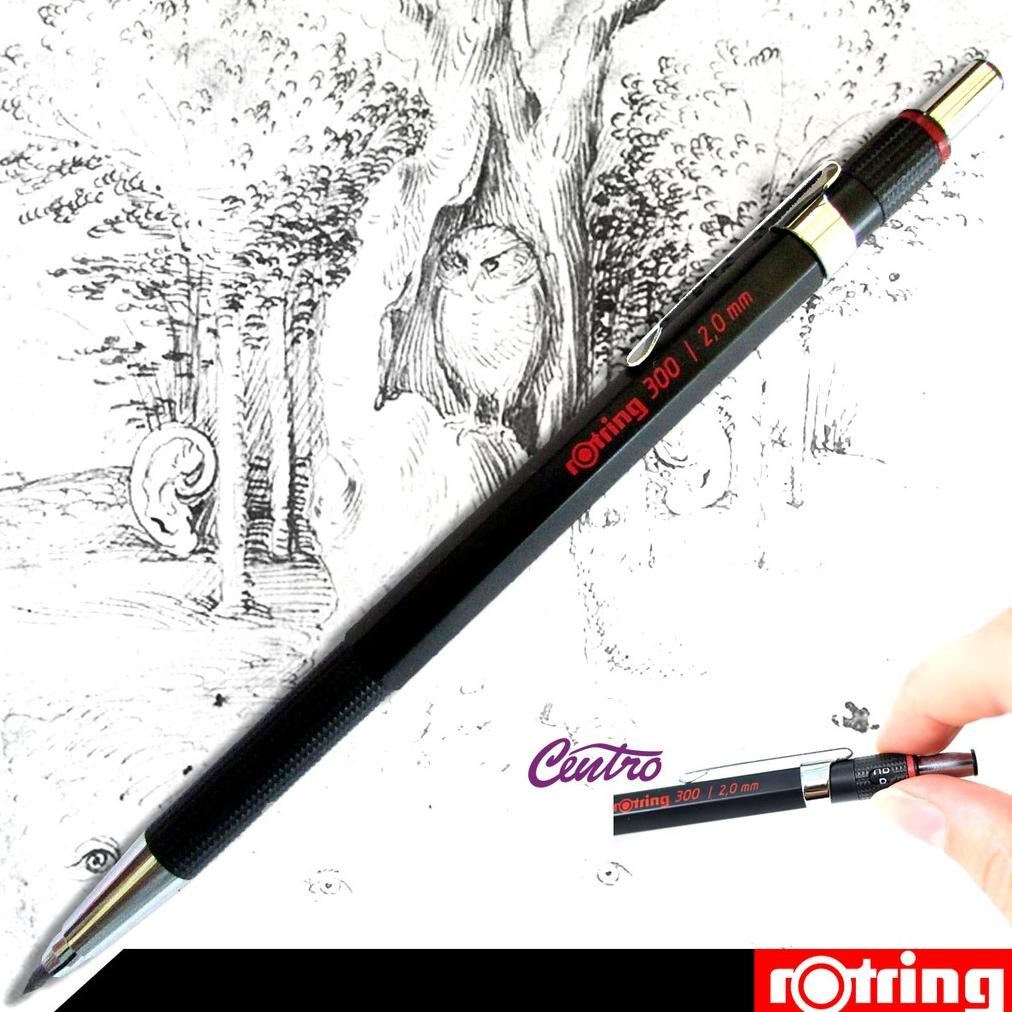 Rotring 300 คลัทช์เบรคดินสอร่าง 2 มม. ตะกั่ว 2 มม. Sketch DiM