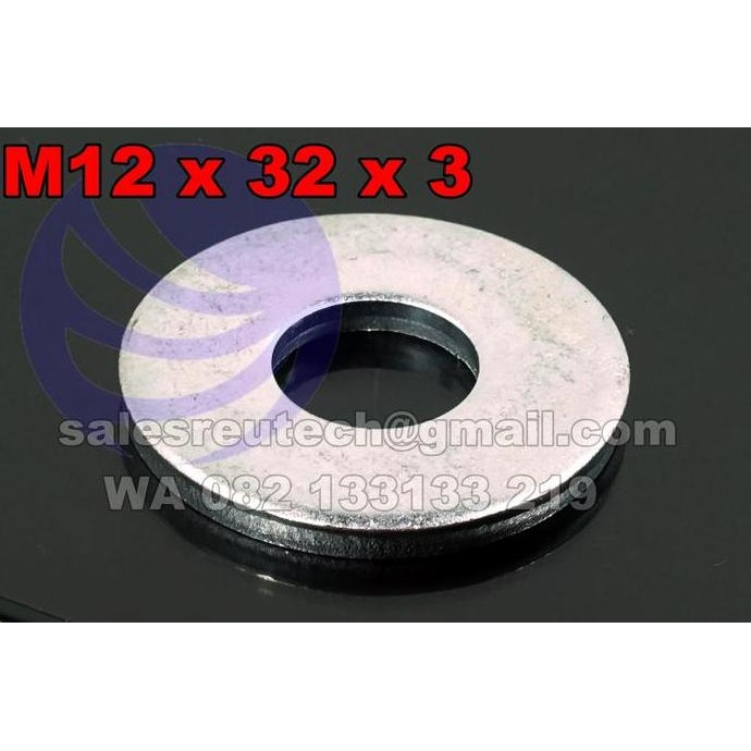 M12 แหวนแผ่นสังกะสี M12X32X3