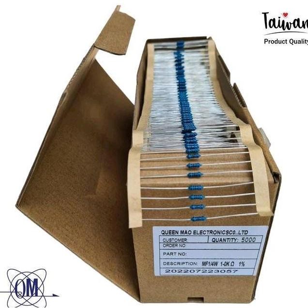 RESISTOR 1K 1K2 1K5 1K8 2K 2K2 2K4 2K7 1 2 4 5 7 8K OHM METAL FILM MF