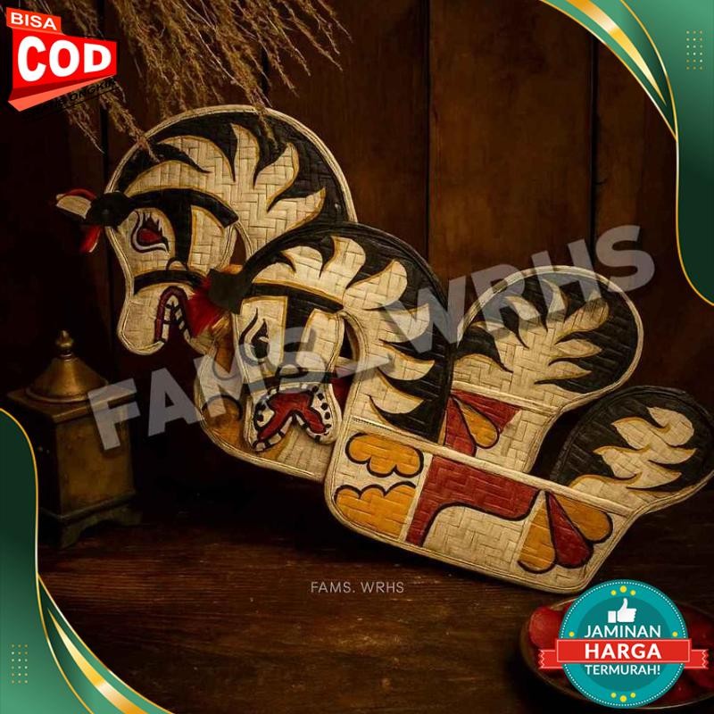 สินค้าใหม่ - Jaran Kepang Jaran Jatil Kuda Lumping สําหรับเด็กขนาดใหญ่และขนาดเล็ก Vb12