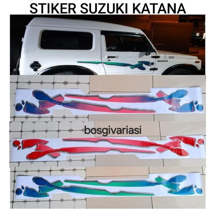 Katana New Lama Dx Gx Jimny Katana Body List Sticker / Katana Jimny Katana Jeep Car Sticker ราคาพิเศ