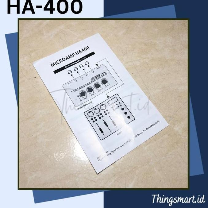 JB Micro Amp HA400 HA-400 Mixer เครื่องขยายเสียงหูฟัง Personal Monitor IEM None