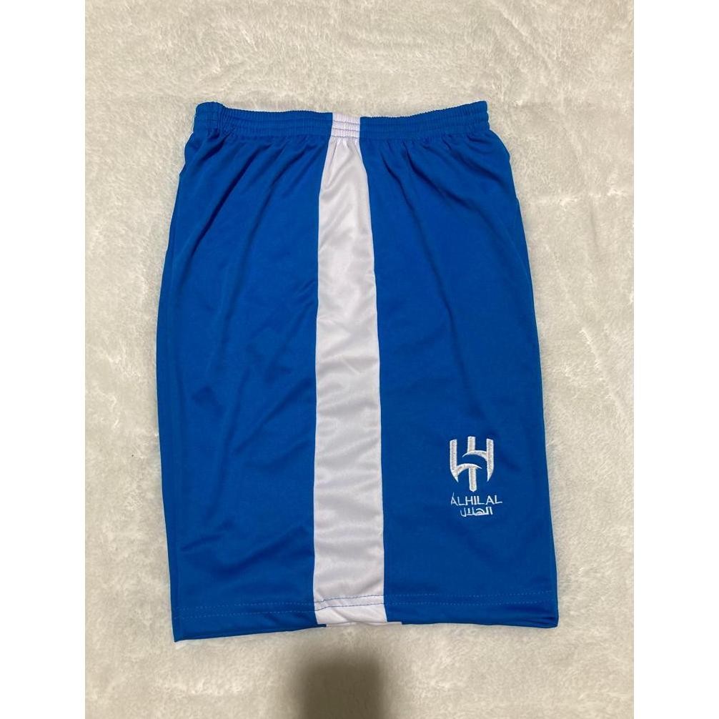 DF325>> กางเกงฟุตบอล al hilal สีน้ําเงิน 2023-2024