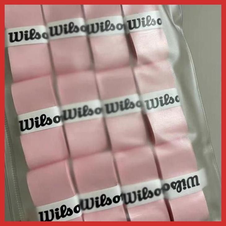 (PADEL) OVER GRIP WILSON PINK SOFT TENNIS OVERGRIP PADEL GRIP (NEW VIRAL CURRET SPORTS)