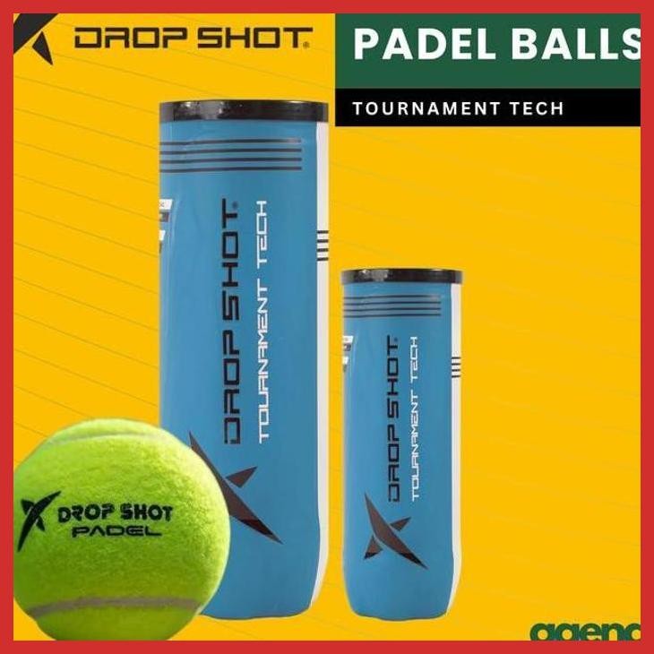 (PADEL) DROP SHOT TOURNAMENT TECH PADEL BALLS - PADEL BALLS/PADEL BALLS (NEW, VIRAL, CURRET SPORTS)