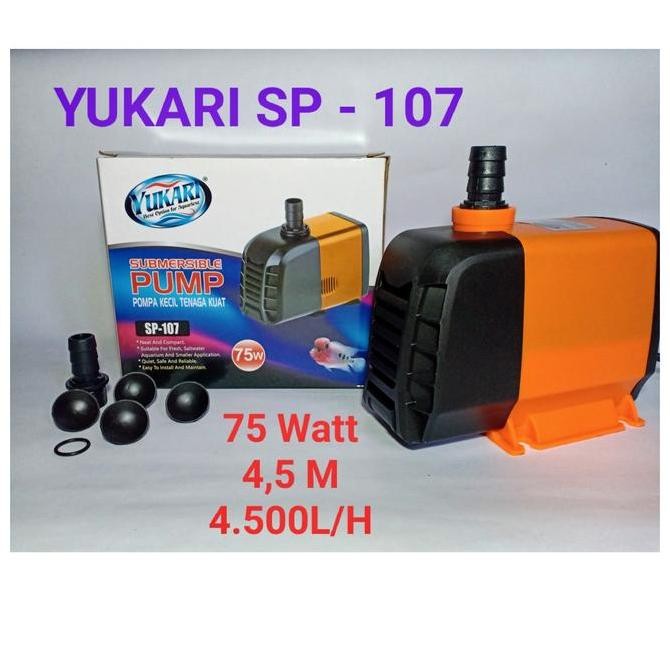 Bst Ready Yukari ปั๊มน้ําตู้ปลา/ปั๊มจุ่ม Yukari Sp-107 75 วัตต์