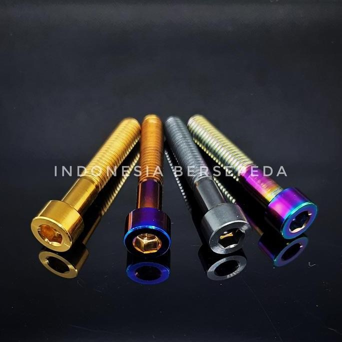 Titanium Bolt M6X3Mm Stem Cap Saddle - Titanium Bolt