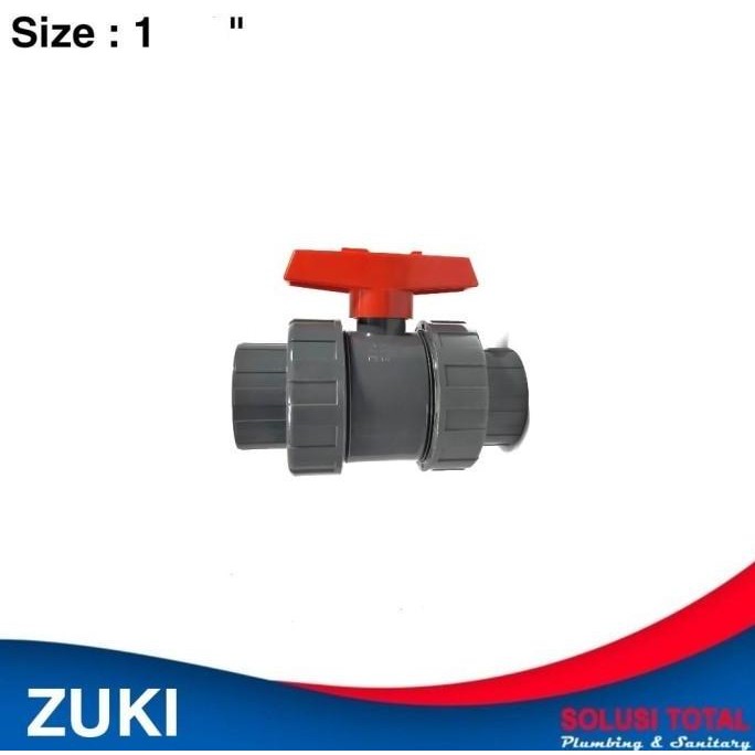 บอลวาล์ว Pvc Water Mur 1 นิ้ว True Union 1" Zuki