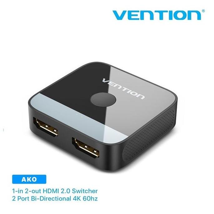 Vention AKO HDMI Splitter 1 in 2 Out & Switcher 2 in 1 out 4K @60Hz สองทิศทาง