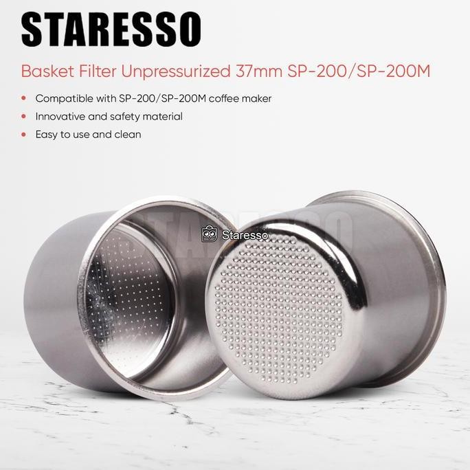 NEW Staresso Basket Filter Unpressurized 37 มม. สําหรับ SP200 / ไม่มีการกด