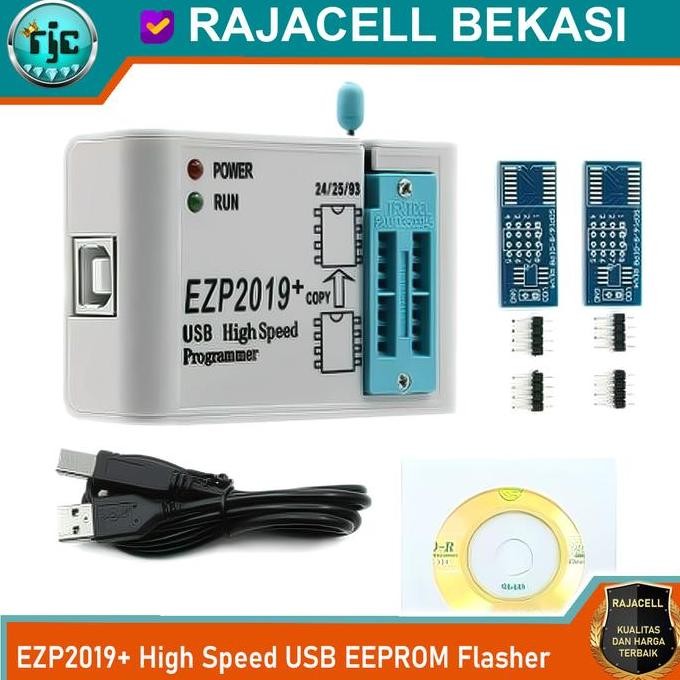 จัดส่งฟรี - EZP2019+ โปรแกรมเมอร์ USB SPI ความเร็วสูงสําหรับชิป EEPROM Flash Bios