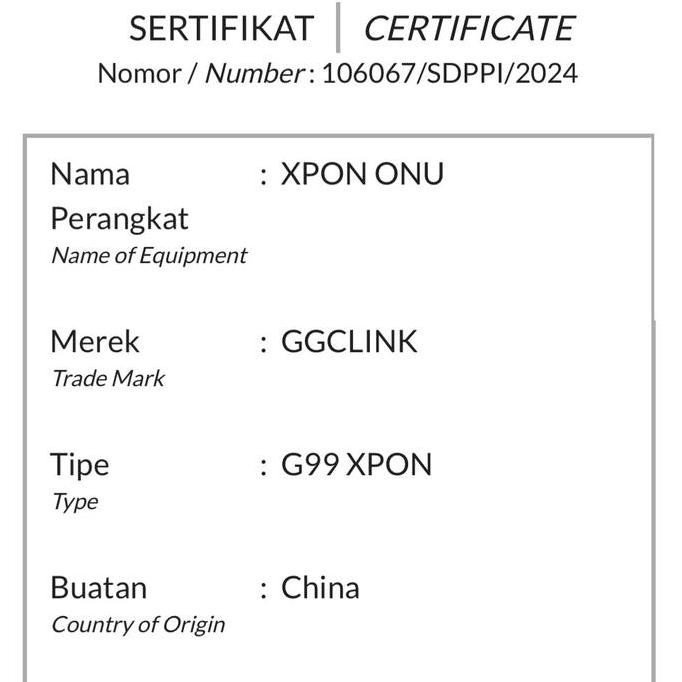 ใหม่ ONT XPON GGCLink G99 XPON ใหม่ EPON GPON ONU ไม่ F663NV3A