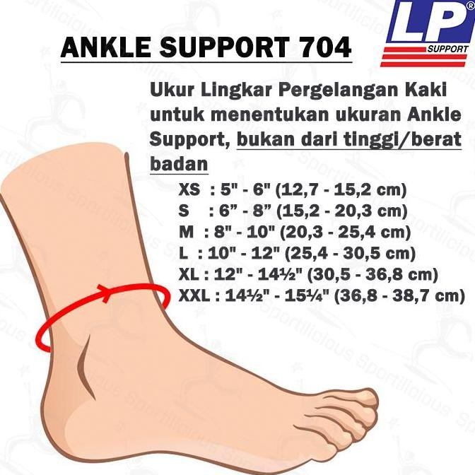 Lp Support Neoprene Ankle Support 704 สีดํา Original Heel Brace
