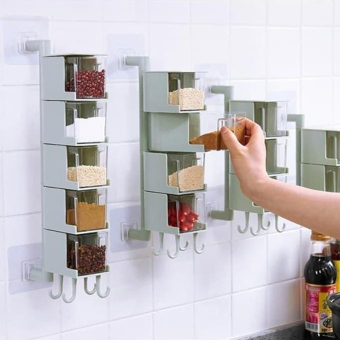 3-LAYER SPICE RACK, STICKED SPICE RACK, HS SPICE RACK