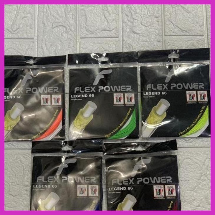 (SPORTS) FLEX POWER LEGEND 66 BADMINTON CKET STRINGS ORIGINAL GOOD QUALITY