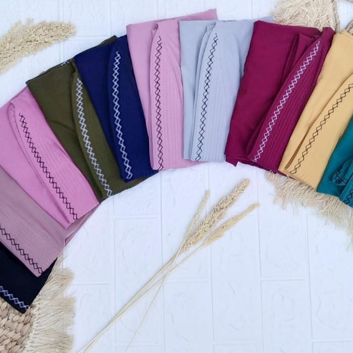 RHS (HIJAB STORE 13) HIJAB NADA PICOT BERGO ZOYA - MATT JERSEY ZOYA PREMIUM - STANDARD SIZE - สินค้า