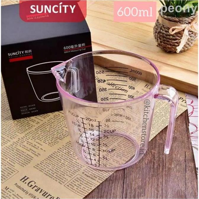 Suncity Yc6017 ถ้วยตวงพลาสติก/ ถ้วยตวง Suncity 600Ml