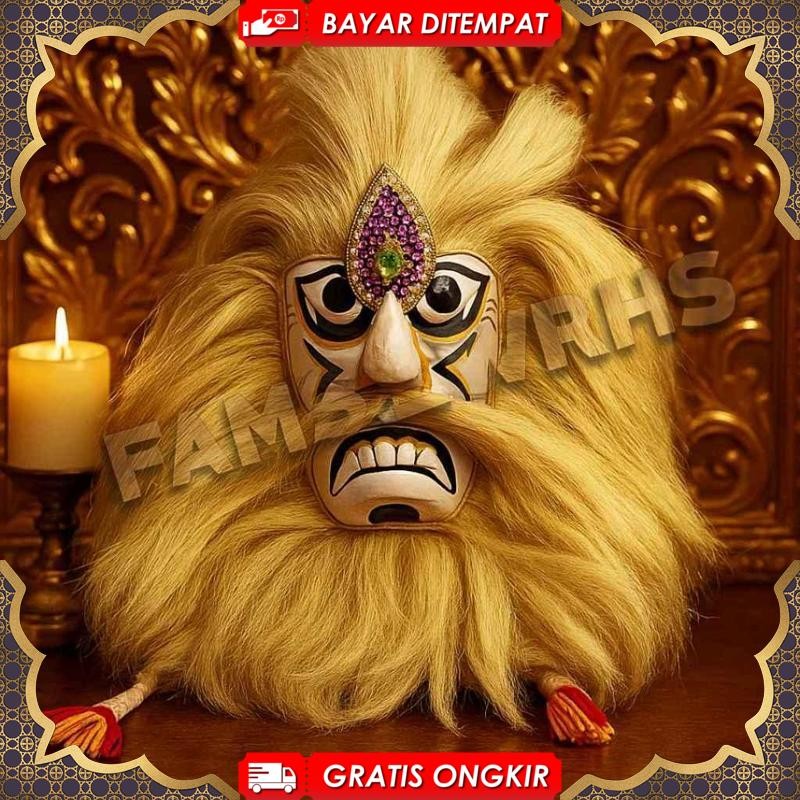-New Stock- Ganongan Krooky Crown Mask Ganongan ของแท้คุณภาพไม้สีขาว Variation VZ-03