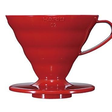 Hario V60 Plastic Dripper 02 V60 สีแดง (Vd-02R)
