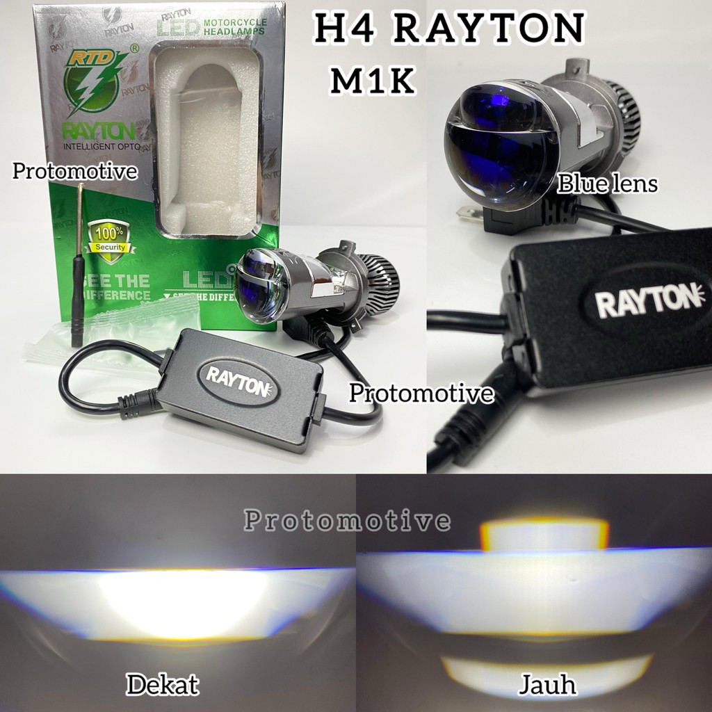RTD RAYTON M1K ไฟหน้า LED H4 เลเซอร์ไฟสูง Bilined Double