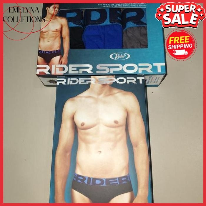 QUALITY MENS UNDERWEAR RIDER, R 762, 1 PACK CONTAINS 3 ชิ้น BY EMELYN COLLECTIONS !!