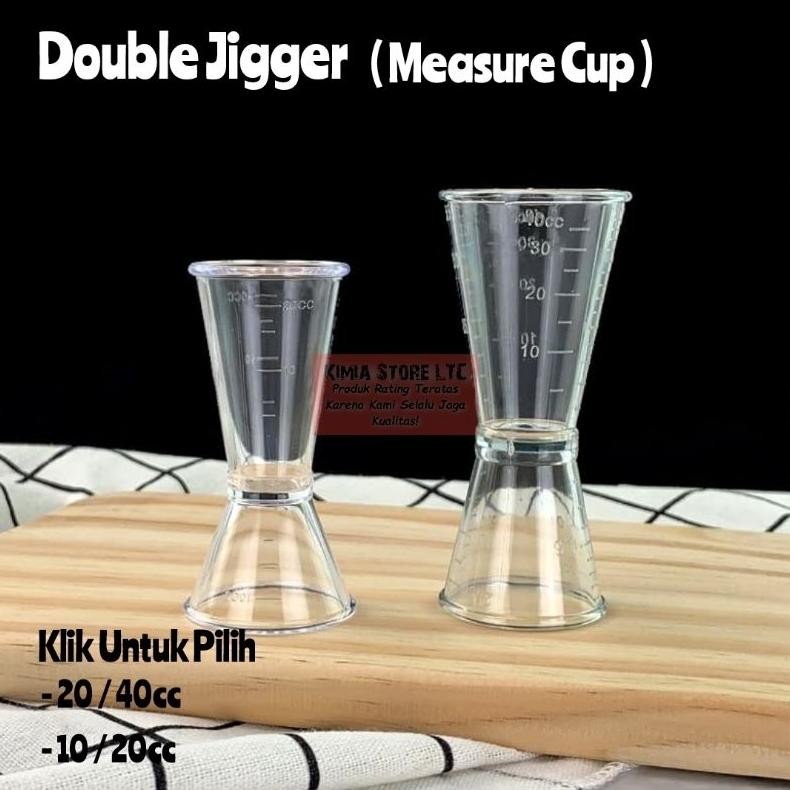Acrylic Jigger 20/40Ml / Jigger 10/20Ml (ถ้วยตวง / ถ้วยตวง) ||