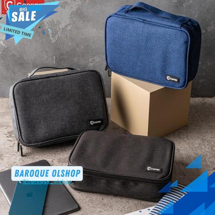 COPPER BAG GADGET POWERBANK WATERPROOF / TRAVEL ORGANIZER - สินค้าขายดีขนาดใหญ่