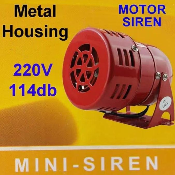 ใหม่ Baby Siren Mini Motor Siren Alarm MS 190 AC 220V 220 โวลต์ Fort