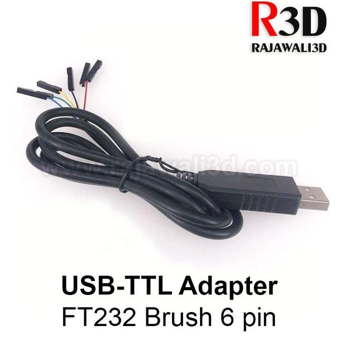 Up Usb To Ttl Serial Rs232 Ftdi Pl2303 ตัวแปลงอะแดปเตอร์อนุกรม USB 6 พิน