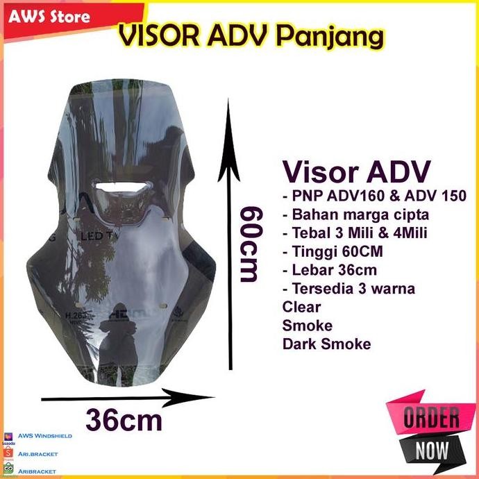 จัดส่งฟรี - กระบังหน้า adv สูง pnp ADV 150 ADV 160