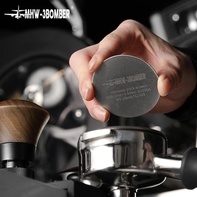 MESIN ใหม่ MHW-3BOMBER - Espresso Puck Screen 58mm Titanium/Stainless Steel Portafilter Shower Scree