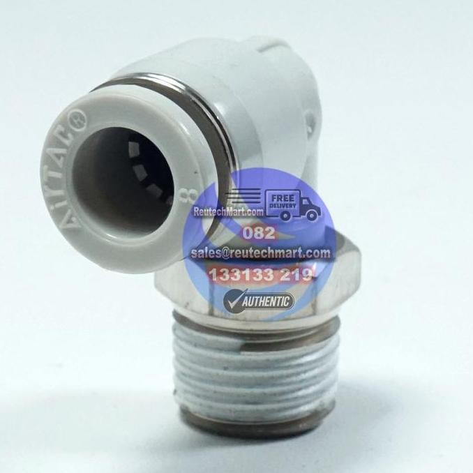 ข้อศอกฟิตติ้ง 8 มม. Airtac Pl802 8 มม. X 1/4"