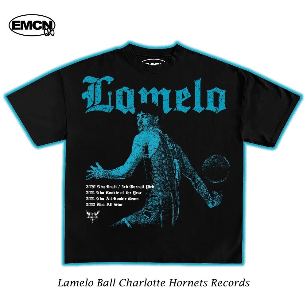 เสื้อยืดโอเวอร์ไซส์ Lamelo Ball Hornets