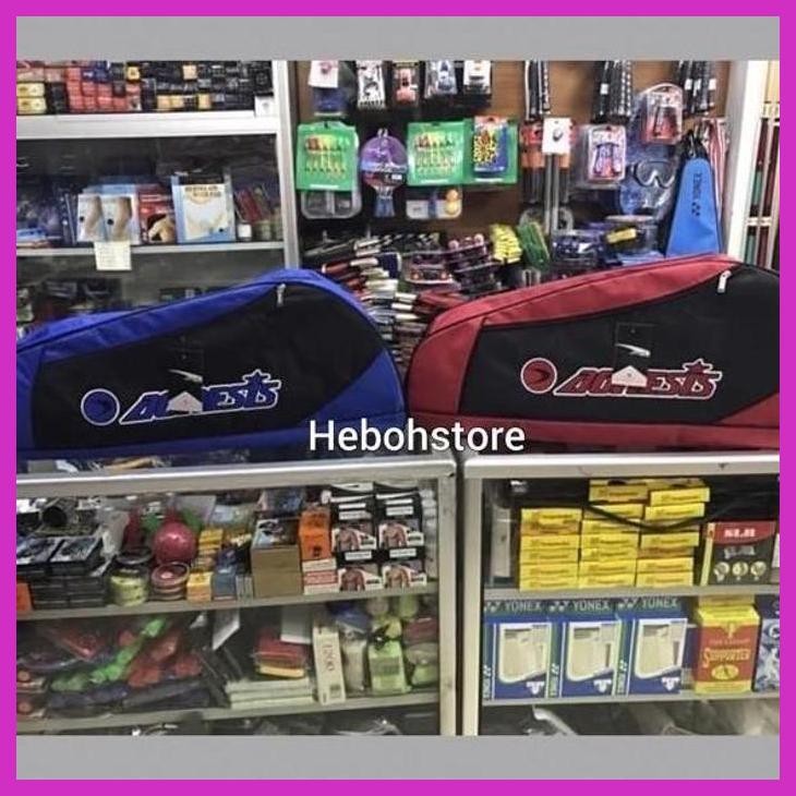 (SPORTS) AGNESIS BADMINTON CKET BAG 3 THICK ZIPPERS ORIGINAL PRIVACY SAFE