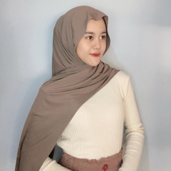RHS LUNA HIJAB - Pashmina Inner Jersey ครอบคลุมคอ Pashmina Oval Jersey