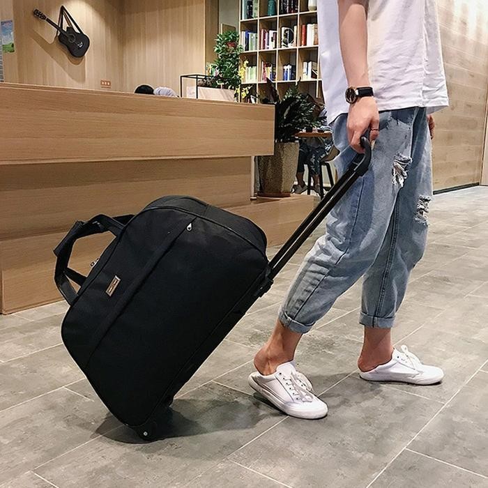 U-Living รถเข็น Duffel กระเป๋า Motif กระเป๋าเดินทาง Cabin รถเข็นกระเป๋า 2 ล้อ 360 องศา Strong Handle