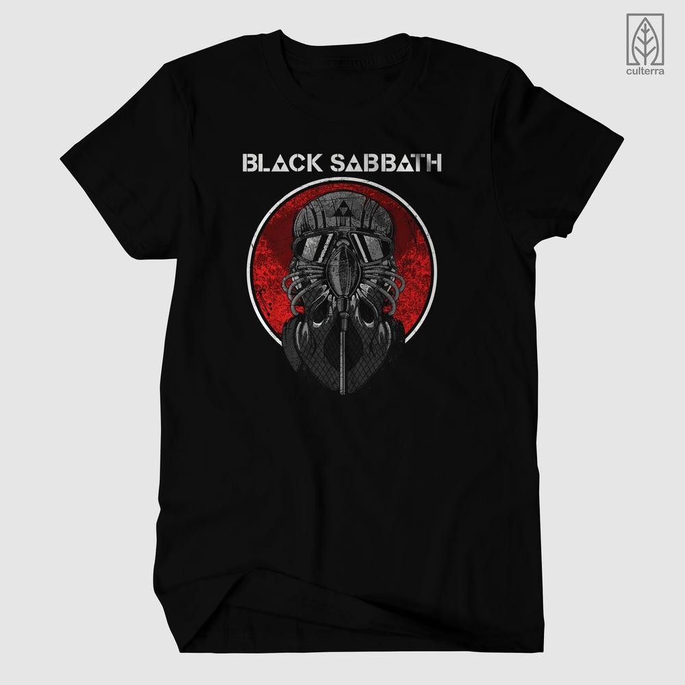 Band T-shirt Black Sabbath Red T-shirt Black Sabbath T-shirt Metal Rock Color Version Music T-shirt