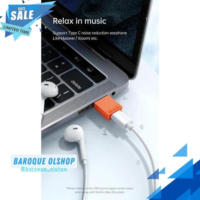 MCDODO MDODO CONVERTER CHARGER OTG USB TO TYPE C ADAPTER CHARGING AUDIO CALL OT-6550 OT-6970 GUARANT