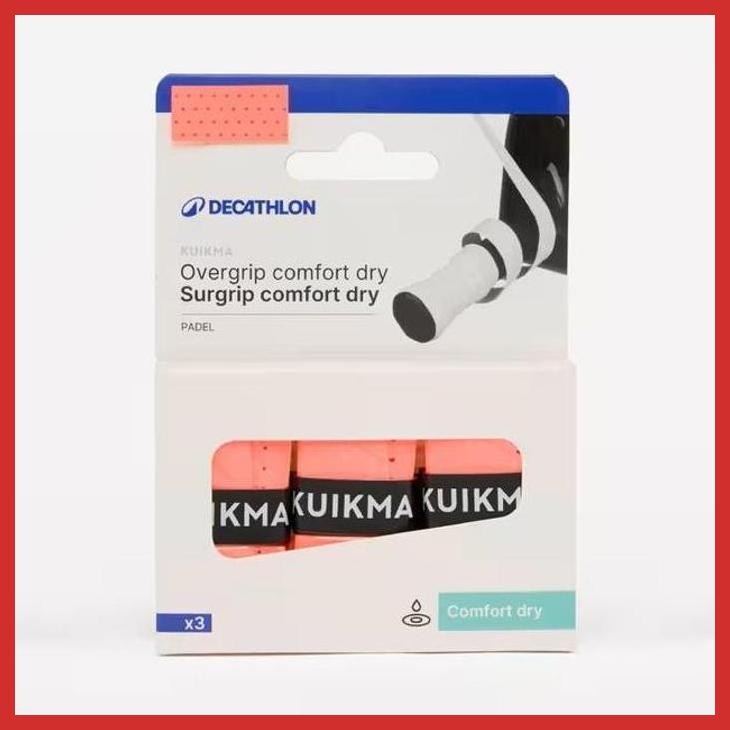 (PADEL) KUIKMA PADEL OVERGRIP COMFORT DRY TRI-PACK - GRIP PADEL TENNIS - ANTI-SLIP CKET GRIP TENNIS 