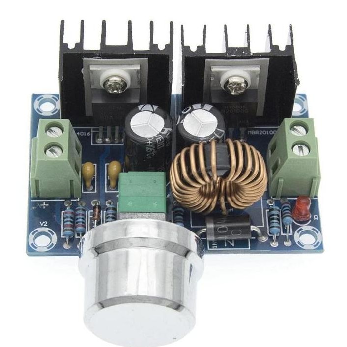 XL4016 โมดูลแปลง Potentiometer Step Down 8A DC-DC Buck 8A Stepdown