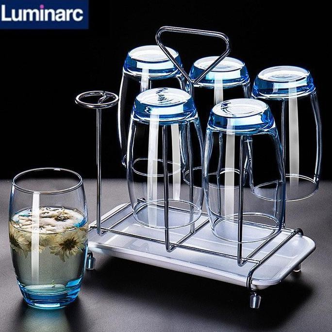 จัดส่งฟรี - 1 ชุดเนื้อหา 6 ชิ้น LUMINARC SALTO ICE BLUE/LUMINARC SALTO/ICE TEA แก้ว