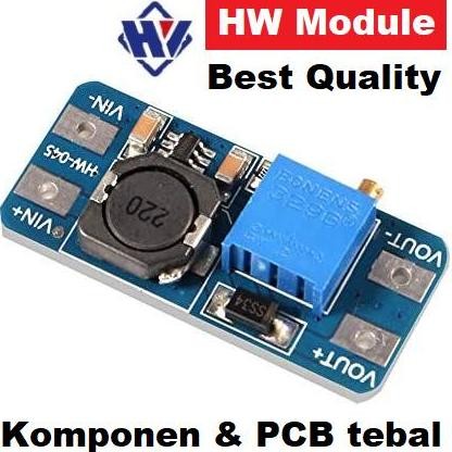 MT3608 DC STEP UP BOOST CONVERTER โมดูล MINI 28V 2A BOOSTER