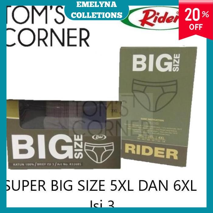 JUMBO RIDER MENS UNDERWEAR 5XL 6XL BIG SIZE EXTRA LARGE R โดย EMELYNCOLLACTIONS คุณภาพดีที่สุด!