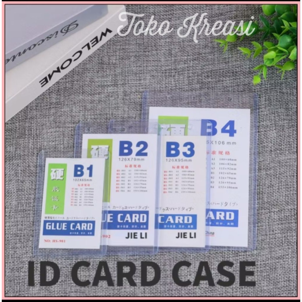 (Per pcs) เคสบัตรประจําตัว / การ์ดระบุตัวตนพลาสติก / การ์ด ID Mica พลาสติก / ซองใส่บัตร Mika B1 B2 B