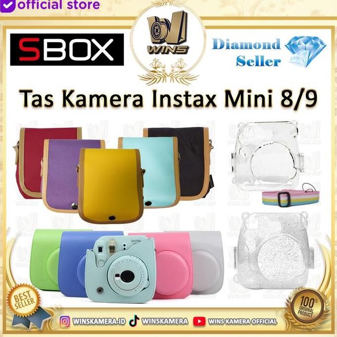 ใหม่ Instax Mini 8 9 Hard Case & Leather Case โดย SBOX
